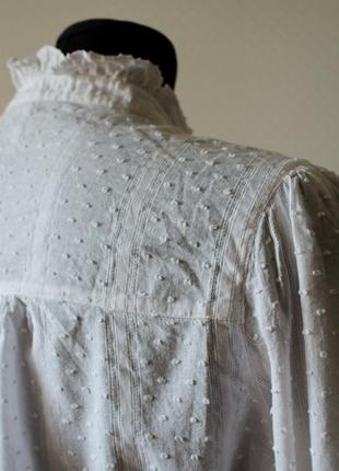 Бавовняна сорочка блузка блуза в едвардинському стилі шкільна форма сукня дарк академія dark academia вінтаж vintage cottage core5 фото