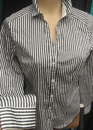 Рубашка офис классика холодный атлас