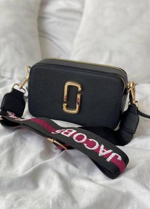 Сумка женская mj черная на плечо сумочка женская кожаная стильная сумка на два отделение1 фото
