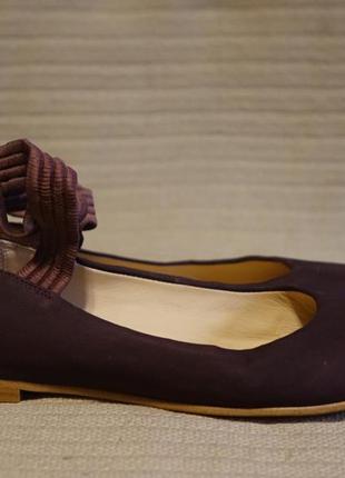 Шляхетні шкіряні туфлі темно-баклажанного кольору clarks plus cushion англія 7 d.