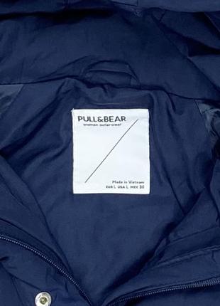 Pull&bear куртка l размер женская синяя оригинал хорошая4 фото