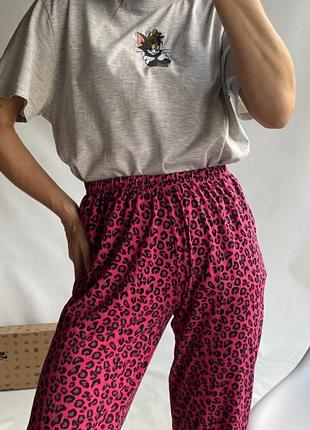Домашние штаны в леопардовый принт4 фото
