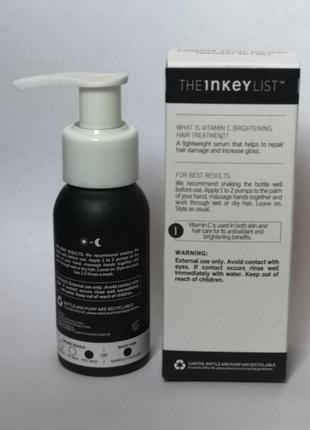 The inkey list vitamin c brightening hair treatment освітлюючий засіб для волосся з вітаміном с50 мл2 фото