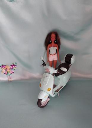 Барби, кукла барби с мотоциклом, барби 2006 mattel inc6 фото