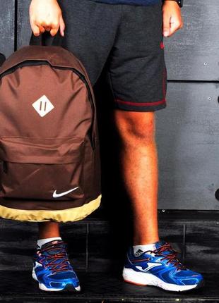 Рюкзак nike коричневий чоловічий / жіночий спортивний / шкільний найк1 фото