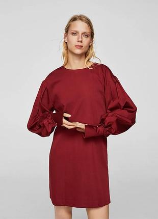 Хлопковое платье туника mango