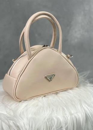 Жіноча сумка з екошкіри prada / прада на плече сумочка жіноча шкіряна стильна брендова