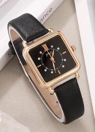 Подарунковий набір для жінок: 1 наручний годинник з 5 стильними браслетами на руку, без подарункової коробки, чорні6 фото