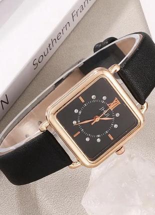 Подарунковий набір для жінок: 1 наручний годинник з 5 стильними браслетами на руку, без подарункової коробки, чорні7 фото