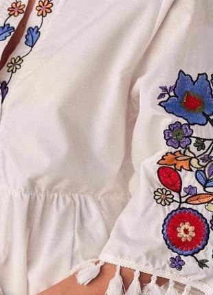 Колоритное платье вышиванка, украинное платье в этническом стиле, платье вышиванка2 фото