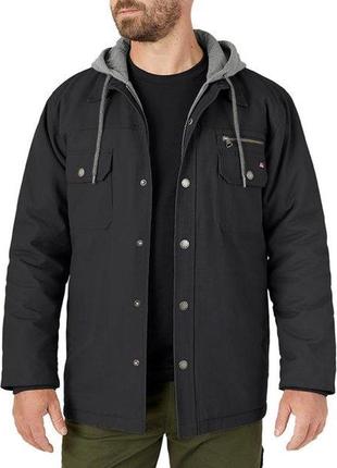 Куртка dickies fleece shirt jacket чёрная р.s