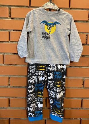 Хлопковая пижама batman 2-3 р ( 92-98 см)