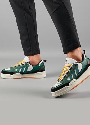 Мужские кроссовки adidas originals adi2000 white green