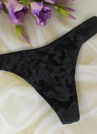 Велюровые трусики pink victoria secret