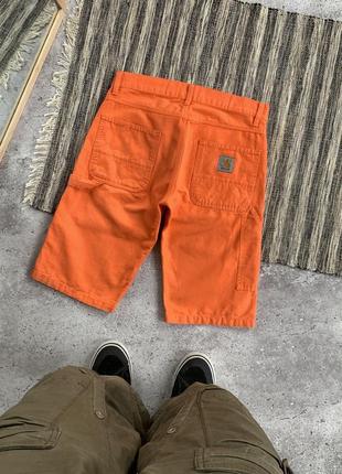 Vintage carhartt wip fort shorts винтаж мужские оранжевые шорты кархартт вип скейтерские брюки карго брюки джинсовые оригинал размер 30