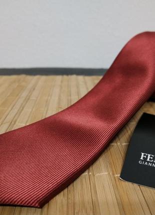 Giani feraud брендовый узкий красный галстук тонкий zxc lkj