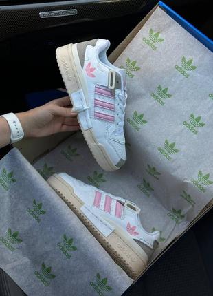 Adidas originals forum 84 low white pink grey