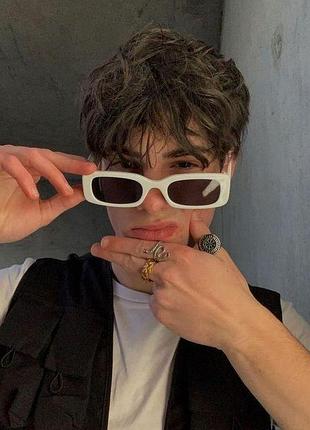 Солнцезащитные очки прямоугольные хит тренд сезона