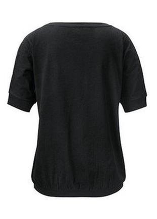 Розміри євро 36/38, 40/42 стильна блуза з комбінованих тканин з рукавами кажана tchibo (німеччина)4 фото