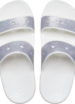 Шльопанці, слайди крокс crocs glitter, 37, 38, 39, 404 фото