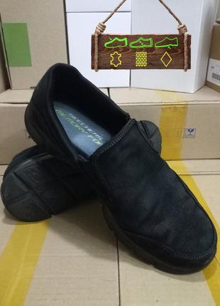 Чоловічі туфлі skechers - mind tallas (orig., якість, легкі, замша, сша) #1135