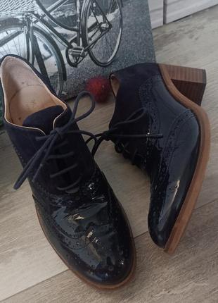 Туфлі на шнуровці натуральна шкіра monsoon4 фото