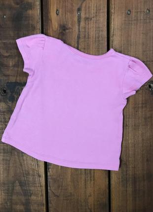Дитяча бавовняна футболка george (джордж 0-3 міс 50-62 см ідеал оригінал рожева)2 фото