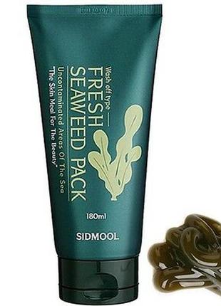 Маска для обличчя з водоростями і морським колагеном sidmool fresh seaweed pack 80ml