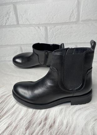 Женские, кожаные, демисезонные ботинки geox, оригинал - 37р, 39р2 фото