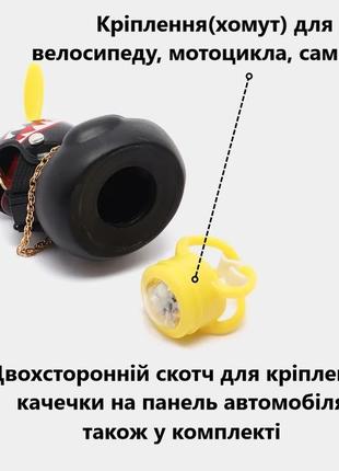 Игрушка уточка черная в шлеме pubg-сварщика и очках5 фото