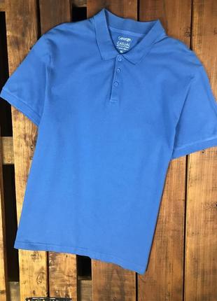 Мужская хлопковая футболка (поло) george (джордж хлрр оригинал синяя)