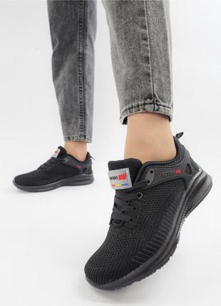 Кросівки текстильні чорного кольору1 фото