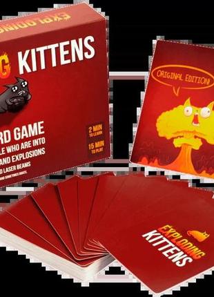 Настольная игра exploding kittens (взрывные котята (английский))3 фото