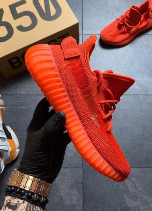 ♦️adidas yeezy boost 350 red♦️кроссовки мужские/женские адидас изи буст красные, летние.5 фото