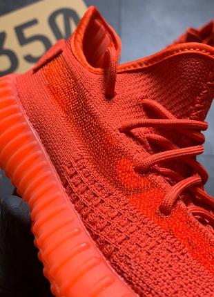 ♦️adidas yeezy boost 350 red♦️кроссовки мужские/женские адидас изи буст красные, летние.7 фото