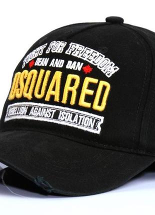 Бейсболка dsq d21 black котон