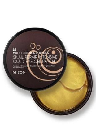 Патчі для очей, регенерувальні, mizon snail repair intensive gold eye gel patch4 фото