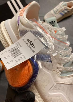 Adidas zx 500 commonwealth, кроссовки адидас женские - мужские унисекс, кросівки адідас 50 білі7 фото