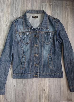 Женская джинсовая куртка р.44 /465 фото