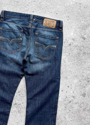 Diesel larkee regular-straight 008j4 blue denim jeans джинси6 фото