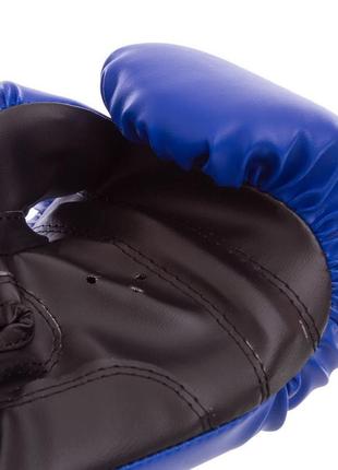 Рукавички боксерські, на липучці boxer 2022 синій4 фото