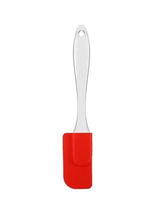 Кухонная силиконовая лопатка 19*3,5 см (красный)