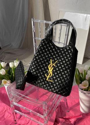 Женская сумка yves saint laurent big transform shopper шопер ив сен лоран  кросс боди клатч8 фото