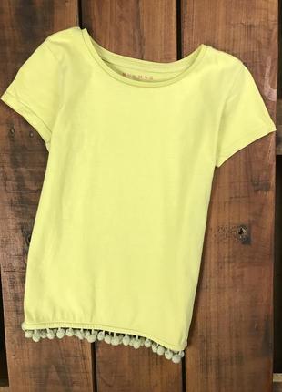 Детская хлопковая футболка nutmeg (натмэг 9-10 лет 134-140 см идеал оригинал желтая)