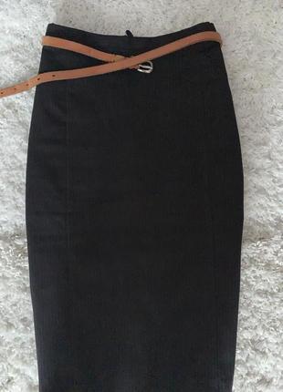 Брендовая юбка классика в полоску h&m  размер 38/8 производитель турция1 фото