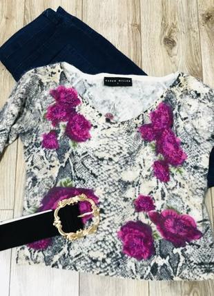 Ангоровая кофточка з бісером, тепла кофтинка, кофта karen millen