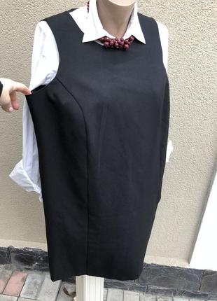 Чёрное платье,классический сарафан офисный,большой размер,батал2 фото