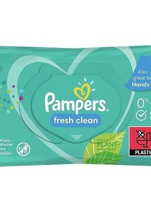 Вологі серветки pampers fresh clean,1 фото