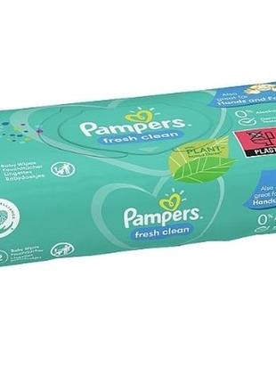 Вологі серветки pampers fresh clean5 фото