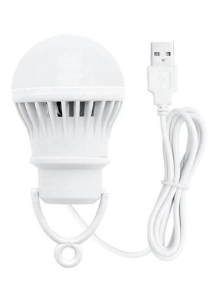 Usb led лампочка со шнуром 5v 7 w